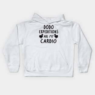 Dodo Pun Sport Cardio Women Vintage Retro Kids Hoodie